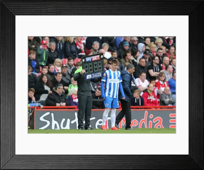 Framed Print : James Tilley Makes Debut: Middlesbrough vs. Brighton and Hove Albion, May 2015 Framed Print : James Tilley Makes Debut: Middlesbrough vs. Brighton and Hove Albion, May 2015
