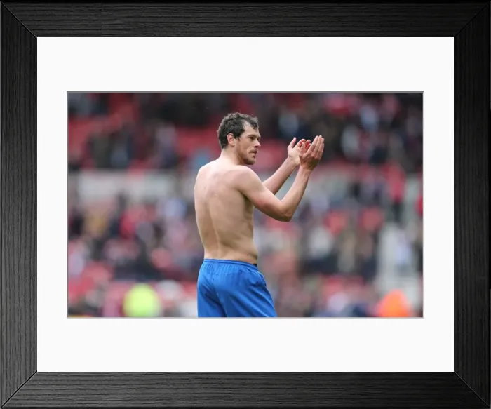 Framed Print : Gordon Greer's Intense Concentration: Middlesbrough vs. Brighton & Hove Albion, May 2015