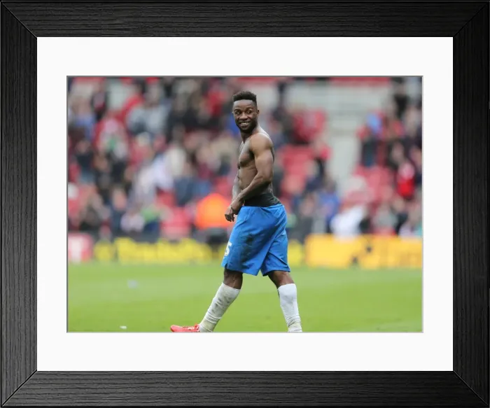 Framed Print : Brighton's Kazenga LuaLua in Action Against Middlesbrough, May 2015 Framed Print : Brighton's Kazenga LuaLua in Action Against Middlesbrough, May 2015