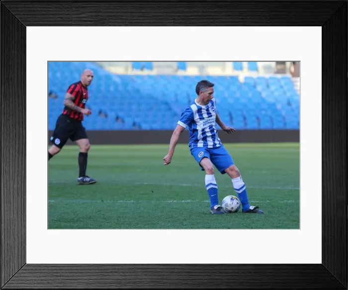 Framed Print : Brighton & Hove Albion: Play on the Pitch - APRIL 30, 2015 (EVE)