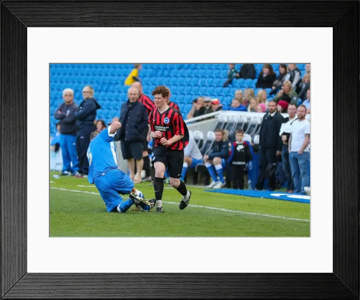 Framed Print : Play on the Pitch: Brighton & Hove Albion vs. [Opponent], 30 April 2015