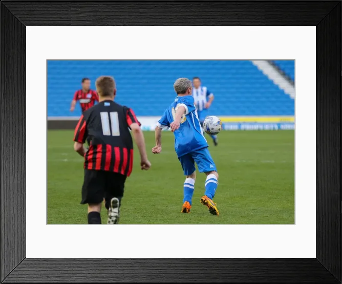 Framed Print : Brighton & Hove Albion: Play on the Pitch - American Express Community Stadium, 30 April 2015 Framed Print : Brighton & Hove Albion: Play on the Pitch - American Express Community Stadium, 30 April 2015