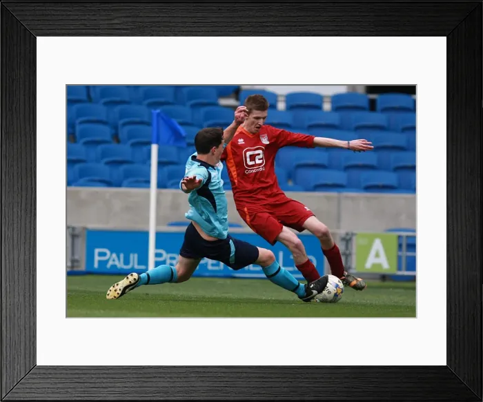 Framed Print : Brighton & Hove Albion: Ten Players in Action during the May 1, 2015 Match