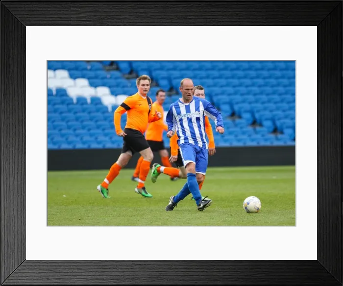 Framed Print : Brighton & Hove Albion: Play on the Pitch - A 2015 Experience at American Express Community Stadium Framed Print : Brighton & Hove Albion: Play on the Pitch - A 2015 Experience at American Express Community Stadium