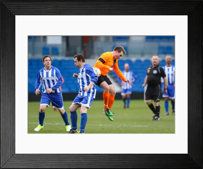 Framed Print : Play on the Pitch: Brighton & Hove Albion at American Express Community Stadium (May 1, 2015) Framed Print : Play on the Pitch: Brighton & Hove Albion at American Express Community Stadium (May 1, 2015)