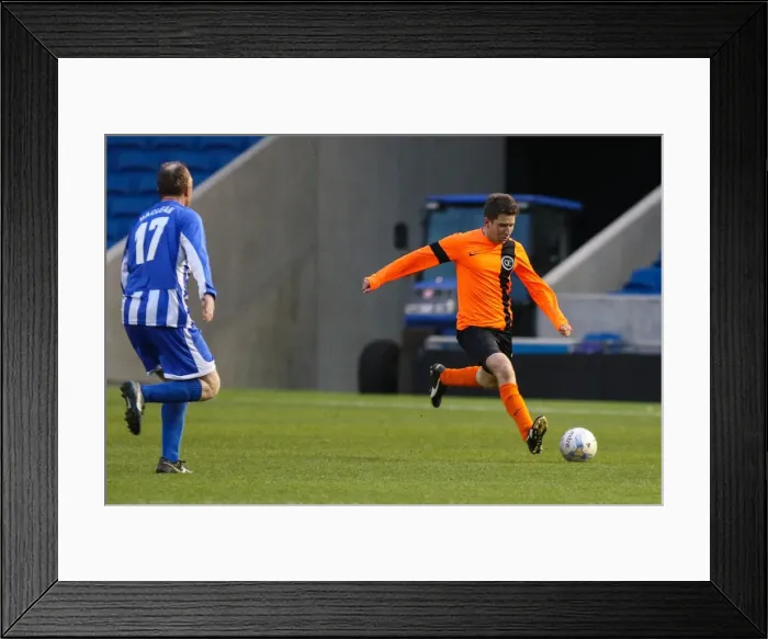 Framed Print : Brighton & Hove Albion: Play on the Pitch - A 2015 Match at American Express Community Stadium