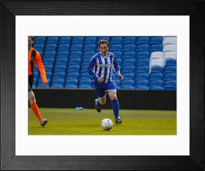 Framed Print : Brighton & Hove Albion: Play on the Pitch Experience at American Express Community Stadium - 1st May 2015 Framed Print : Brighton & Hove Albion: Play on the Pitch Experience at American Express Community Stadium - 1st May 2015