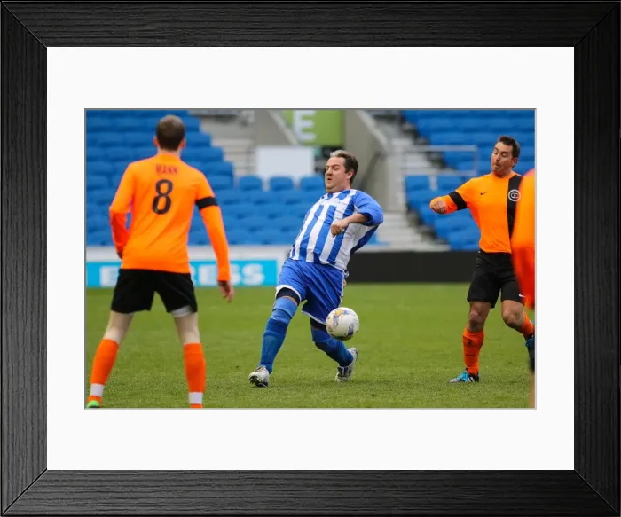 Framed Print : Brighton & Hove Albion: Play on the Pitch - May 1, 2015 at American Express Community Stadium Framed Print : Brighton & Hove Albion: Play on the Pitch - May 1, 2015 at American Express Community Stadium
