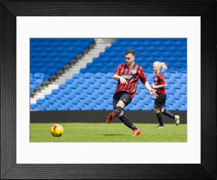 Framed Print : Brighton & Hove Albion: Staff Match, 25 May 2015 - A Unified Team Moment on the Pitch Framed Print : Brighton & Hove Albion: Staff Match, 25 May 2015 - A Unified Team Moment on the Pitch