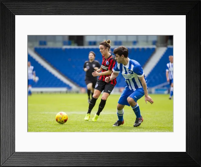 Framed Print : Brighton & Hove Albion: 12 Staff Match, 25 May 2015 - A Team Bonding Moment on the Pitch Framed Print : Brighton & Hove Albion: 12 Staff Match, 25 May 2015 - A Team Bonding Moment on the Pitch