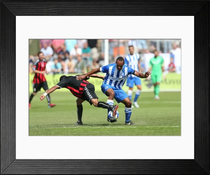Framed Print : Brighton and Hove Albion vs. Lewes: Pre-Season Friendly Clash at Dripping Pan (18th July 2015) Framed Print : Brighton and Hove Albion vs. Lewes: Pre-Season Friendly Clash at Dripping Pan (18th July 2015)