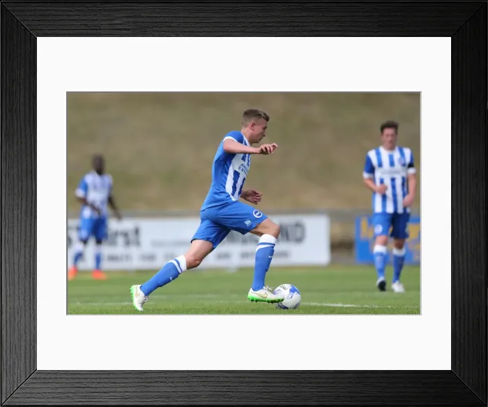 Framed Print : Brighton & Hove Albion vs Lewes: Pre-Season Clash at The Dripping Pan (18.07.2015) - Match Action Framed Print : Brighton & Hove Albion vs Lewes: Pre-Season Clash at The Dripping Pan (18.07.2015) - Match Action