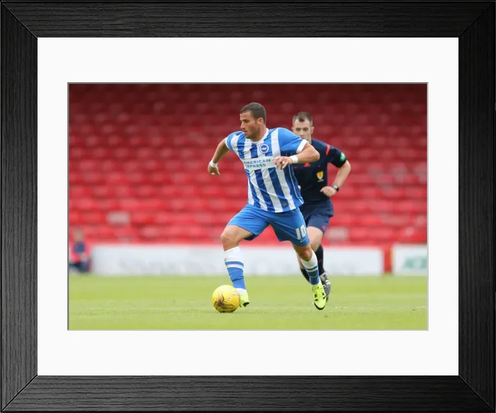 Framed Print : Brighton and Hove Albion vs Aberdeen: Pre-Season Battle at Pittodrie, July 2015