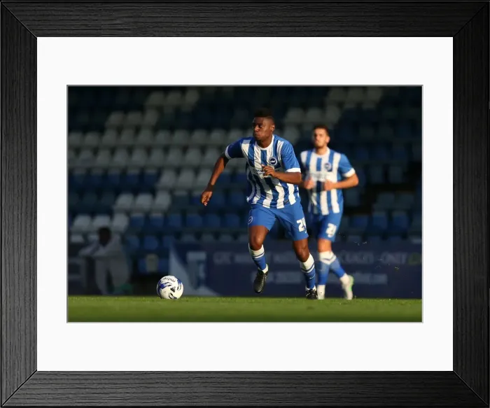 Framed Print : Pre-Season Clash: Gillingham vs. Brighton & Hove Albion at Priestfield Stadium (29 / 07 / 2015)