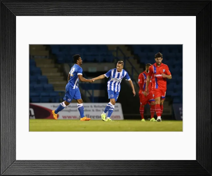 Framed Print : Brighton and Hove Albion vs. Gillingham: Pre-Season Friendly at Priestfield Stadium (29 / 07 / 2015) Framed Print : Brighton and Hove Albion vs. Gillingham: Pre-Season Friendly at Priestfield Stadium (29 / 07 / 2015)