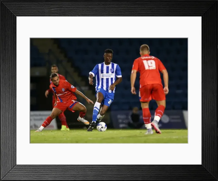 Framed Print : Pre-Season Clash: Gillingham vs. Brighton and Hove Albion at Priestfield Stadium (29 / 07 / 2015)