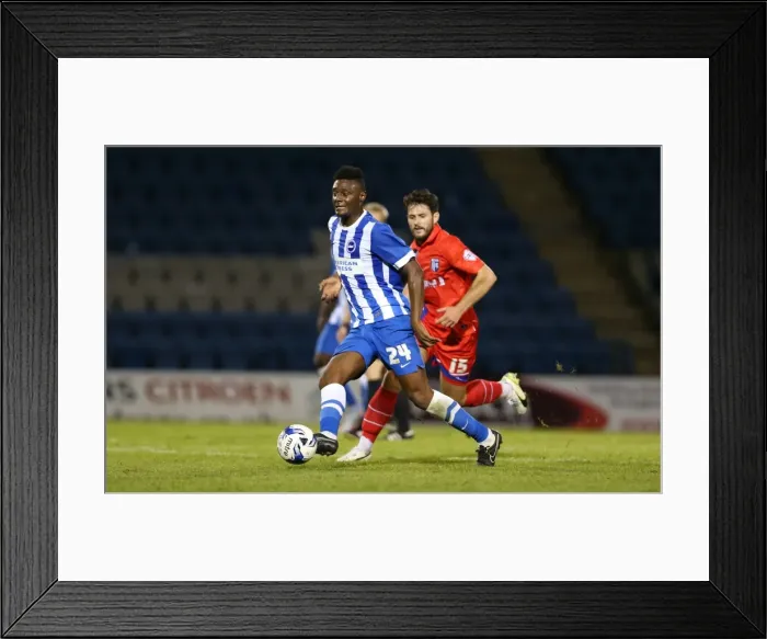Framed Print : Brighton and Hove Albion Take on Gillingham in Pre-Season Friendly at Priestfield Stadium (29 / 07 / 2015)