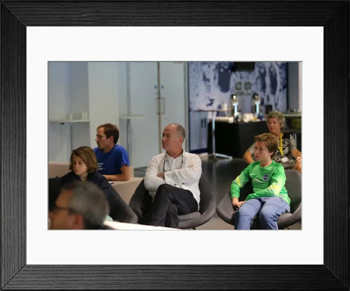Framed Print : Young Seagulls Open Training Day: A Conversation with Alan Mullery and Chris Hughton (31st July 2015) Framed Print : Young Seagulls Open Training Day: A Conversation with Alan Mullery and Chris Hughton (31st July 2015)