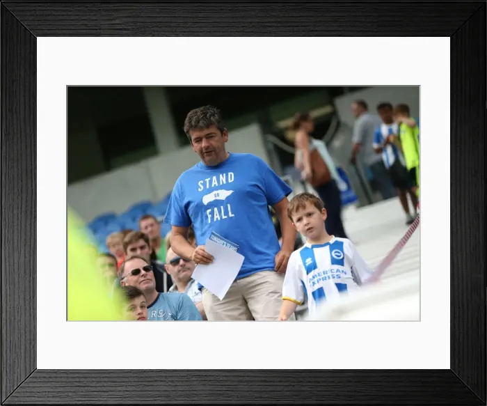 Framed Print : Behind-the-Scenes with Brighton & Hove Albion FC: Young Seagulls Open Training Session (31st July 2015)