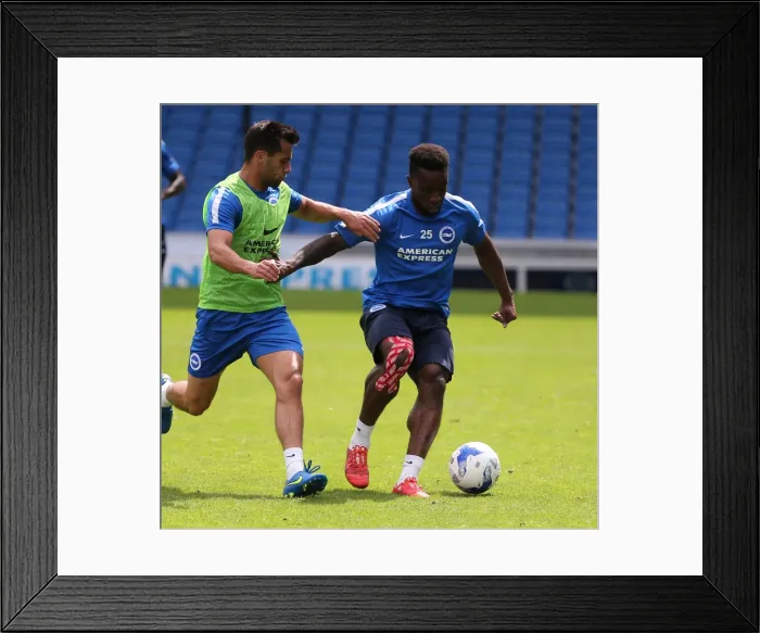 Framed Print : Young Seagulls in Action: Brighton & Hove Albion FC Open Training Session, 31st July 2015 (Kazenga LuaLua, Sam Baldock) Framed Print : Young Seagulls in Action: Brighton & Hove Albion FC Open Training Session, 31st July 2015 (Kazenga LuaLua, Sam Baldock)