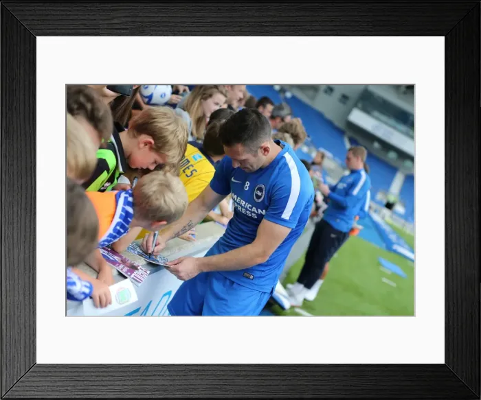 Framed Print : Brighton & Hove Albion: Young Seagulls - Autograph Signing Session (31st July 2015)