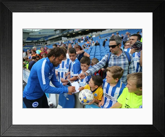Framed Print : Albion Stars Connect with Fans: Young Seagulls Open Training Session (31st July 2015) Framed Print : Albion Stars Connect with Fans: Young Seagulls Open Training Session (31st July 2015)