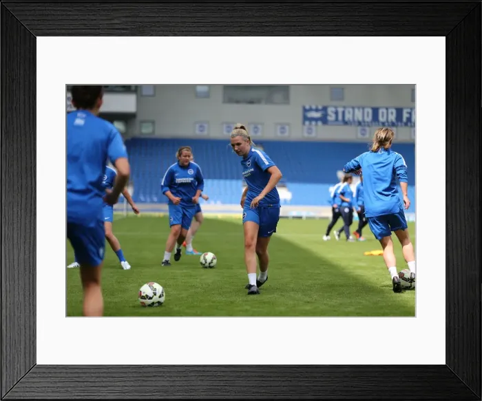 Framed Print : Albion Women's Open Training Session: Young Seagulls in Action (31st July 2015) Framed Print : Albion Women's Open Training Session: Young Seagulls in Action (31st July 2015)