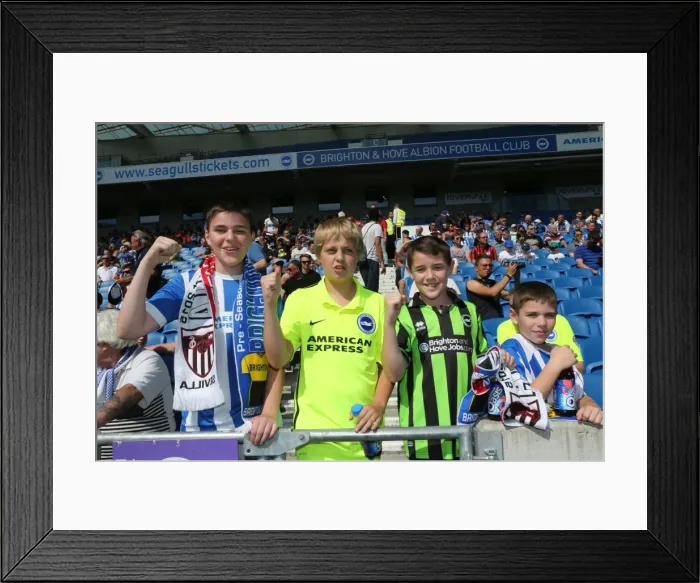 Framed Print : Brighton & Hove Albion vs Sevilla FC: Unwavering Fan Support at the American Express Community Stadium (2015) Framed Print : Brighton & Hove Albion vs Sevilla FC: Unwavering Fan Support at the American Express Community Stadium (2015)