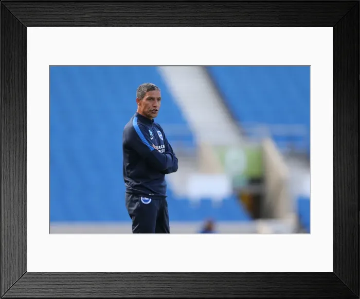 Framed Print : Chris Hughton Leads Brighton and Hove Albion Against Sevilla FC in Pre-season Friendly (02.08.2015) Framed Print : Chris Hughton Leads Brighton and Hove Albion Against Sevilla FC in Pre-season Friendly (02.08.2015)