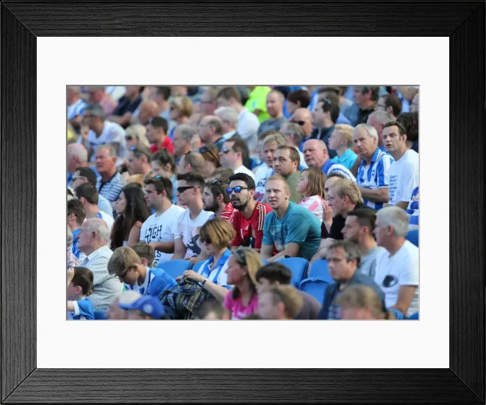 Framed Print : Brighton and Hove Albion Fans Celebrate at American Express Community Stadium During Pre-season Match Against Sevilla FC (2015) Framed Print : Brighton and Hove Albion Fans Celebrate at American Express Community Stadium During Pre-season Match Against Sevilla FC (2015)