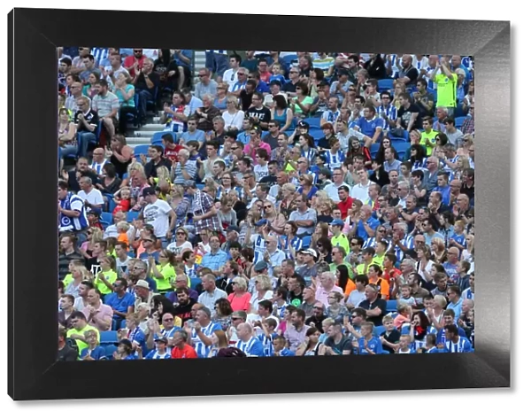 Brighton and Hove Albion Fans Celebrate at American Express Community Stadium During Pre-season Match Against Sevilla FC (02.08.2015)
