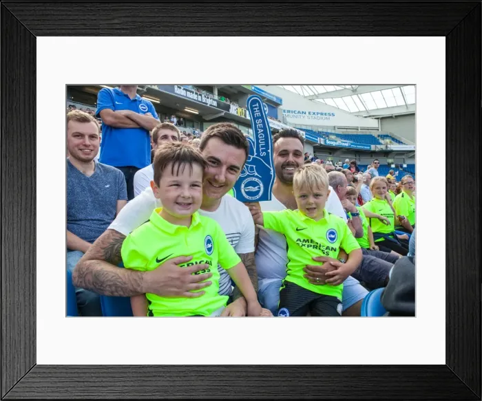 Framed Print : Brighton and Hove Albion Fans in Full Support at the 2015 Pre-Season Friendly Against Sevilla Framed Print : Brighton and Hove Albion Fans in Full Support at the 2015 Pre-Season Friendly Against Sevilla