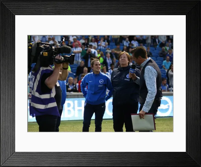 Framed Print : Brighton and Hove Albion vs. Nottingham Forest: Sky Bet Championship Showdown at American Express Community Stadium (July 2015)