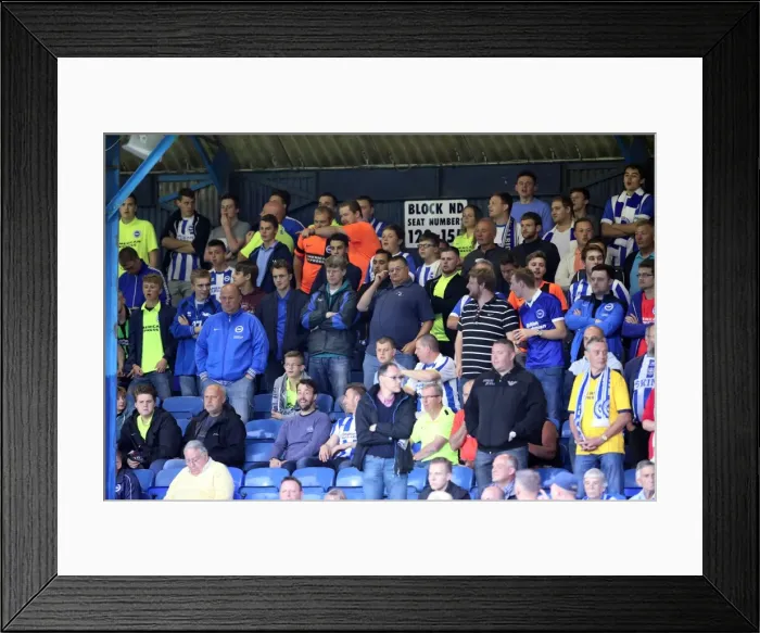 Framed Print : Brighton and Hove Albion's Triumph over Southend United in the 2015 Capital One Cup Framed Print : Brighton and Hove Albion's Triumph over Southend United in the 2015 Capital One Cup