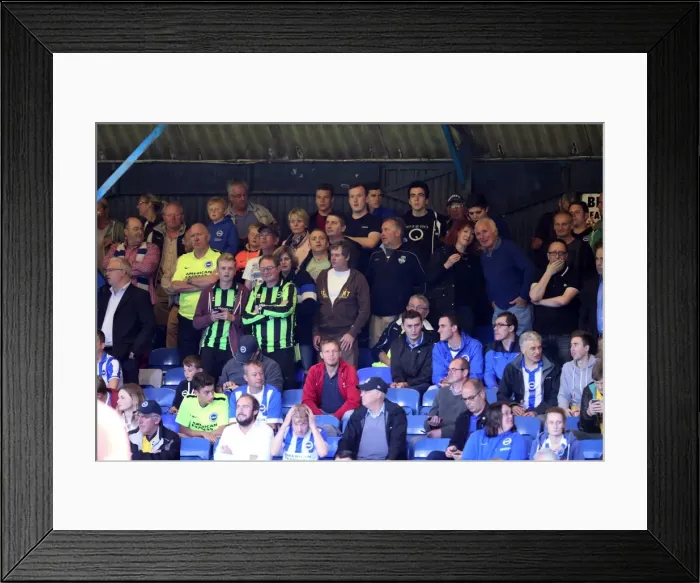 Framed Print : Brighton and Hove Albion's Triumph over Southend United in the 2015 Capital One Cup