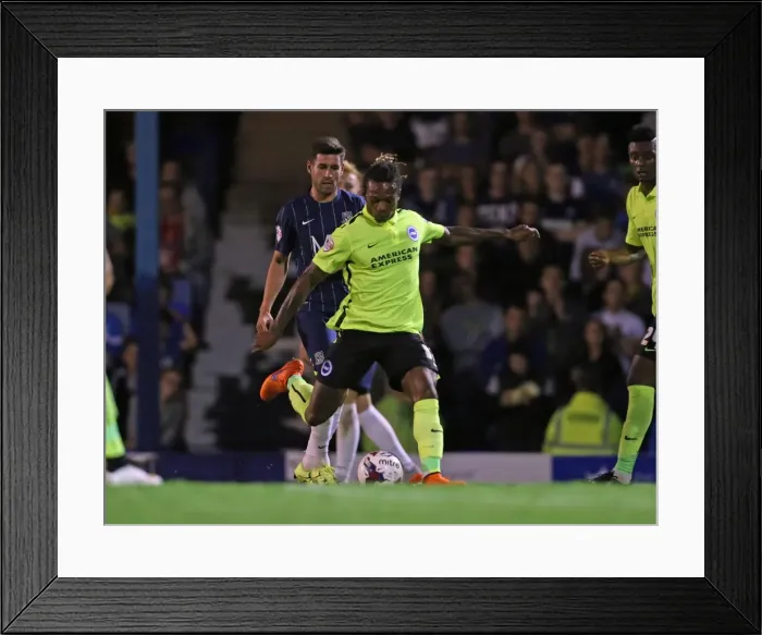 Framed Print : Brighton and Hove Albion's Victory Over Southend United in the 2015 Capital One Cup