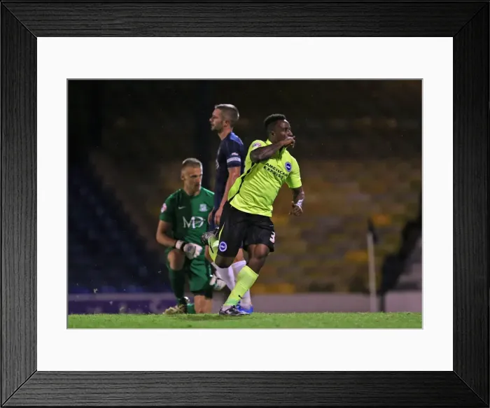 Framed Print : Brighton and Hove Albion's Triumph over Southend United in the 2015 Capital One Cup Framed Print : Brighton and Hove Albion's Triumph over Southend United in the 2015 Capital One Cup
