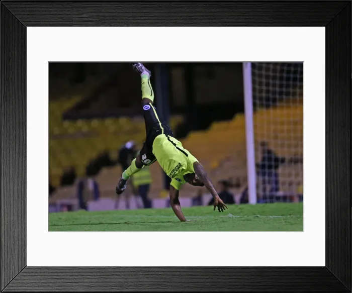 Framed Print : Brighton and Hove Albion's Triumph over Southend United in the 2015 Capital One Cup Framed Print : Brighton and Hove Albion's Triumph over Southend United in the 2015 Capital One Cup