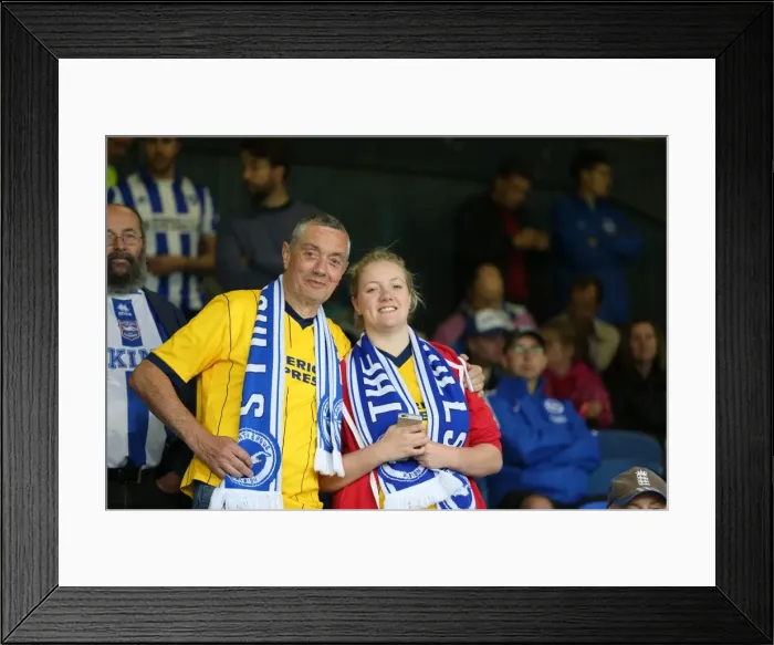 Framed Print : Brighton and Hove Albion's Triumph over Southend United in the 2015 Capital One Cup Framed Print : Brighton and Hove Albion's Triumph over Southend United in the 2015 Capital One Cup