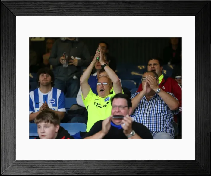 Framed Print : Brighton and Hove Albion's Victory Over Southend United in the 2015 Capital One Cup