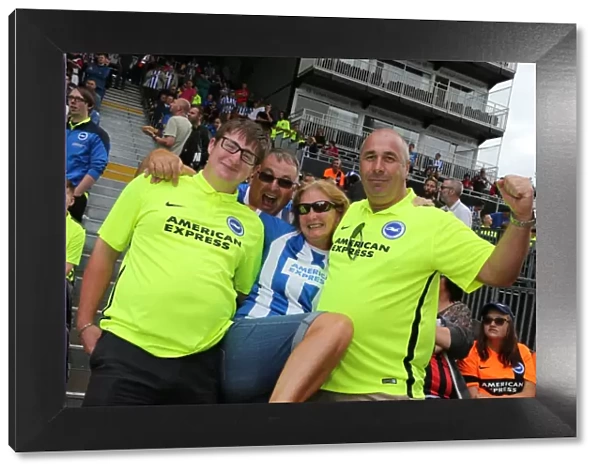 Brighton & Hove Albion: Euphoric Fans Celebrate Championship Victory at Craven Cottage (15th August 2015)