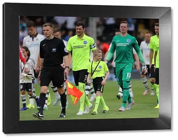 Brighton & Hove Albion Mascot at Fulham's Craven Cottage during Sky Bet Championship Match, August 15, 2015