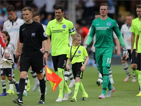 Brighton & Hove Albion Mascot at Fulham's Craven Cottage during Sky Bet Championship Match, August 15, 2015
