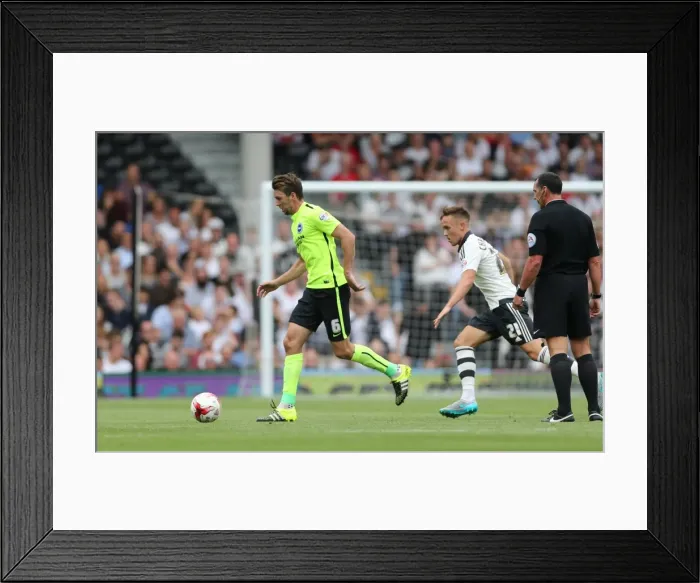 Framed Print : Dale Stephens in Action: Fulham vs. Brighton and Hove Albion, Sky Bet Championship 2015 Framed Print : Dale Stephens in Action: Fulham vs. Brighton and Hove Albion, Sky Bet Championship 2015