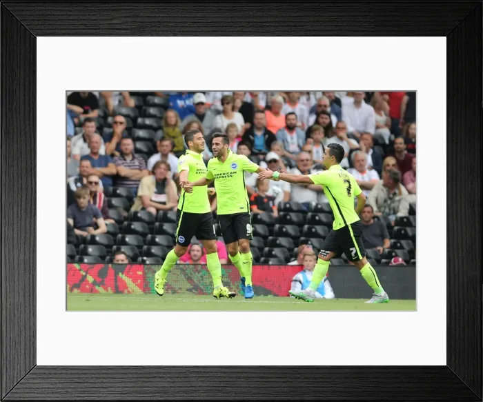 Framed Print : Sam Baldock Scores the Opener: Brighton and Hove Albion's Triumphant Start at Fulham, Sky Bet Championship 2015 Framed Print : Sam Baldock Scores the Opener: Brighton and Hove Albion's Triumphant Start at Fulham, Sky Bet Championship 2015