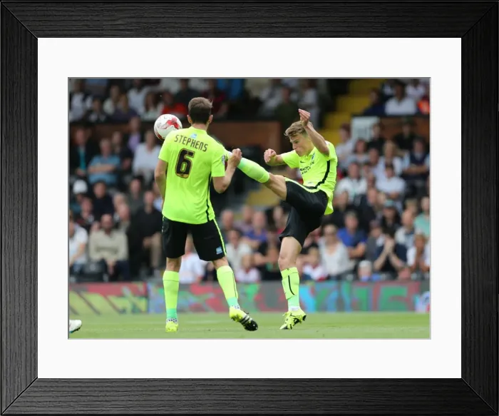 Framed Print : Brighton's Solomon March Clears the Ball During Fulham Clash in Sky Bet Championship (15 / 08 / 2015) Framed Print : Brighton's Solomon March Clears the Ball During Fulham Clash in Sky Bet Championship (15 / 08 / 2015)