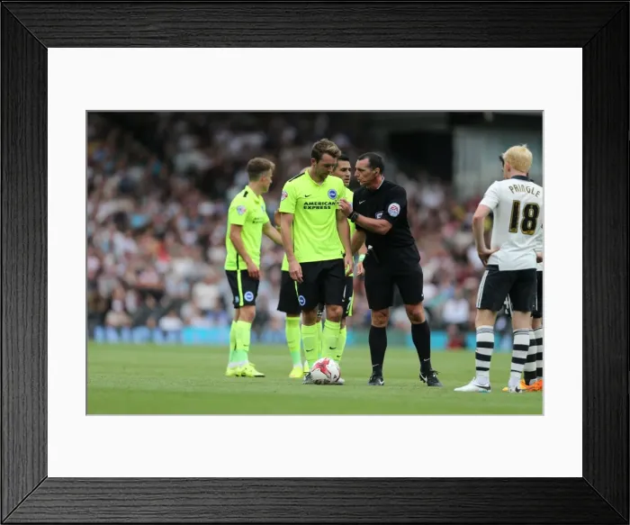 Framed Print : Dale Stephens Awaits Ref's Whistle: Fulham vs. Brighton & Hove Albion, Sky Bet Championship (15 / 08 / 2015) Framed Print : Dale Stephens Awaits Ref's Whistle: Fulham vs. Brighton & Hove Albion, Sky Bet Championship (15 / 08 / 2015)