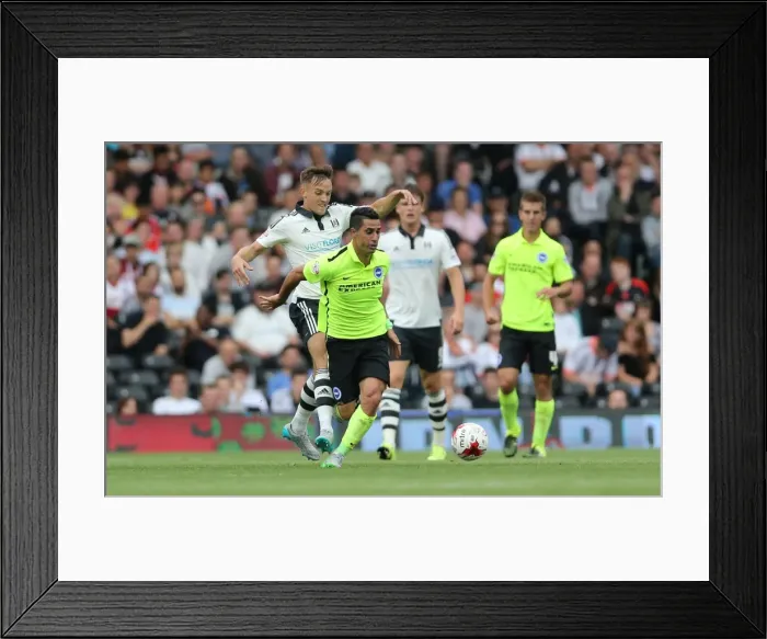 Framed Print : Brighton's Kayal in Action: Fulham vs. Brighton & Hove Albion, Sky Bet Championship (15.08.2015) Framed Print : Brighton's Kayal in Action: Fulham vs. Brighton & Hove Albion, Sky Bet Championship (15.08.2015)