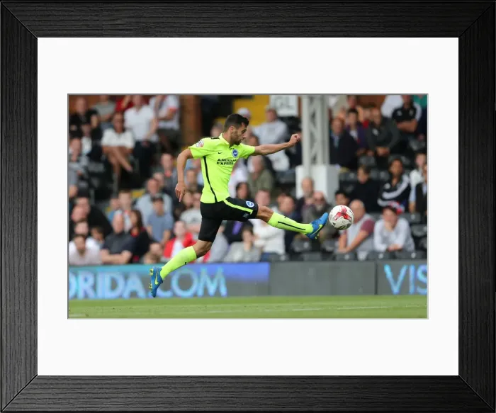 Framed Print : Sam Baldock: In Action Against Fulham - Sky Bet Championship 2015 Framed Print : Sam Baldock: In Action Against Fulham - Sky Bet Championship 2015