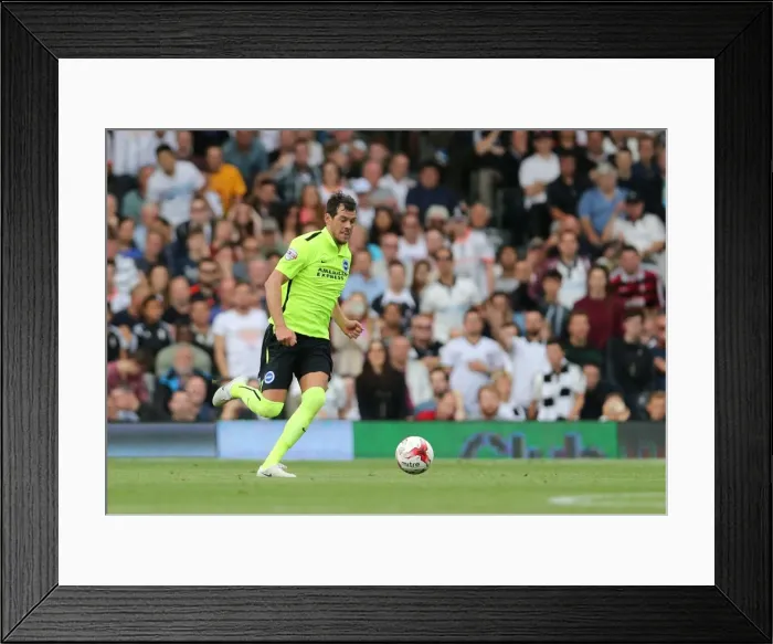 Framed Print : Gordon Greer Leads Brighton and Hove Albion in Championship Clash against Fulham (August 15, 2015) Framed Print : Gordon Greer Leads Brighton and Hove Albion in Championship Clash against Fulham (August 15, 2015)